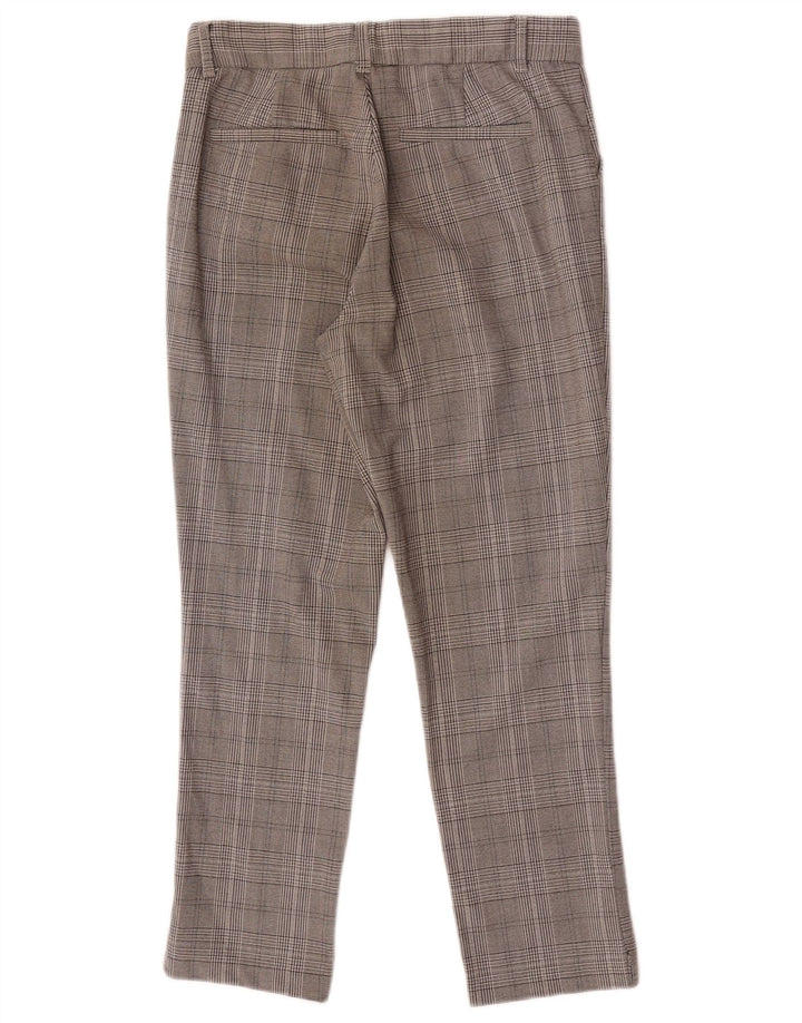 Spodnie damskie Zara Slim Chino, małe W26 L25, szara krata