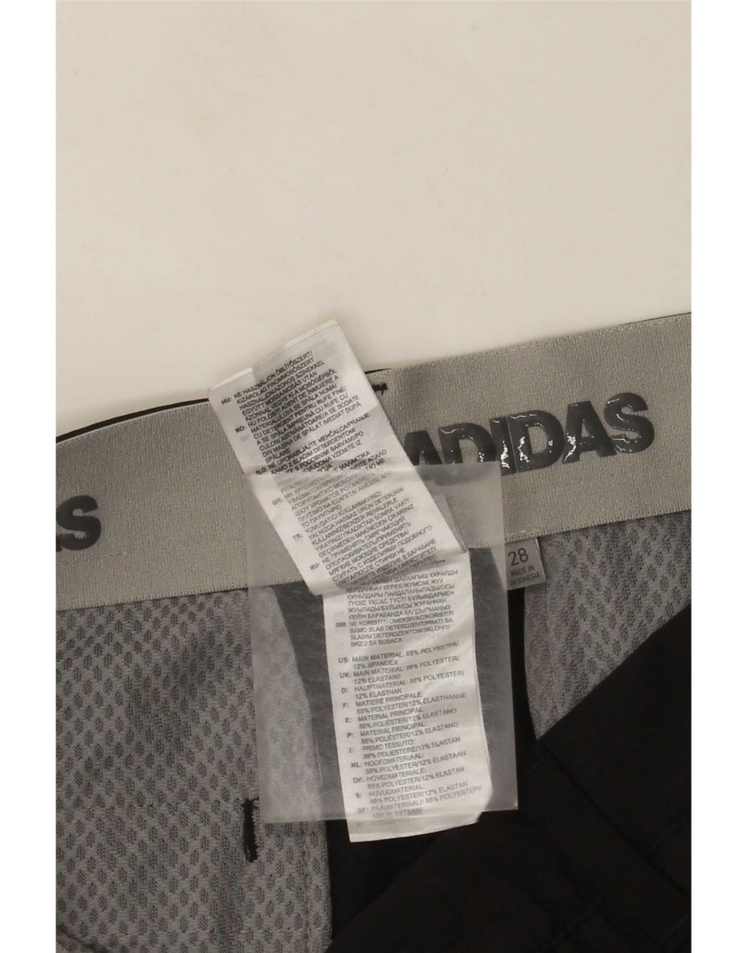 Adidas Męskie Spodenki Chino W28 Mały Czarny Poliester