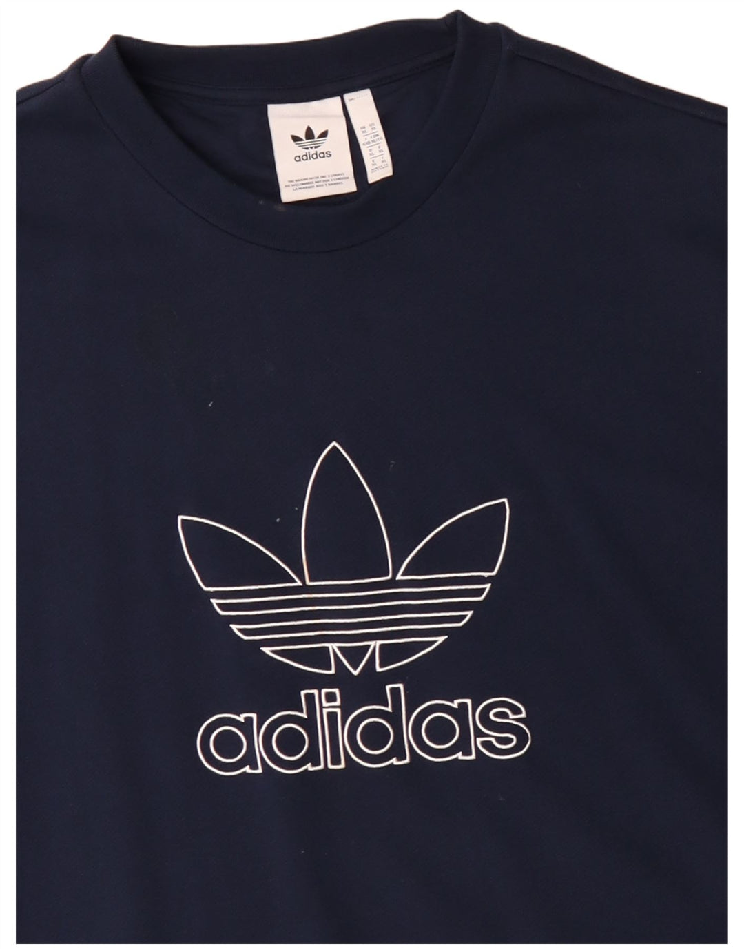 Męska bluza z grafiką ADIDAS XL, granatowa, bawełniana