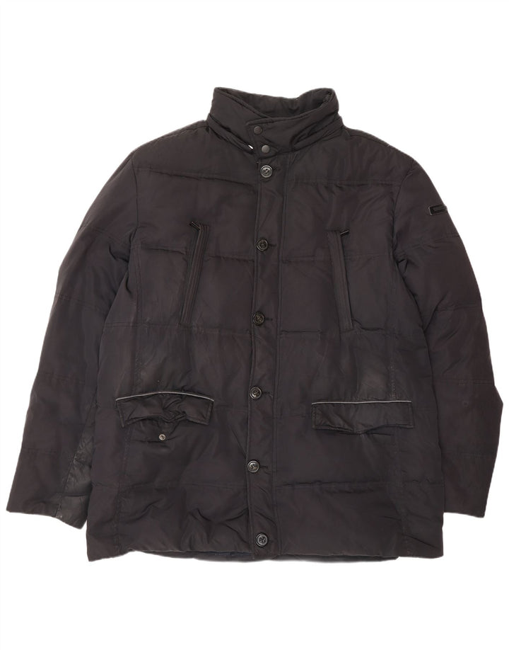 Męska ocieplana kurtka TRUSSARDI JEANS IT 56 3XL Czarny poliester