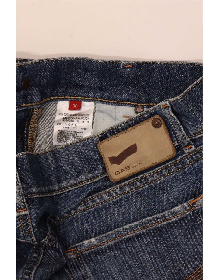 Damskie jeansy Bootcut Gas W30 L32 Niebieskie bawełniane