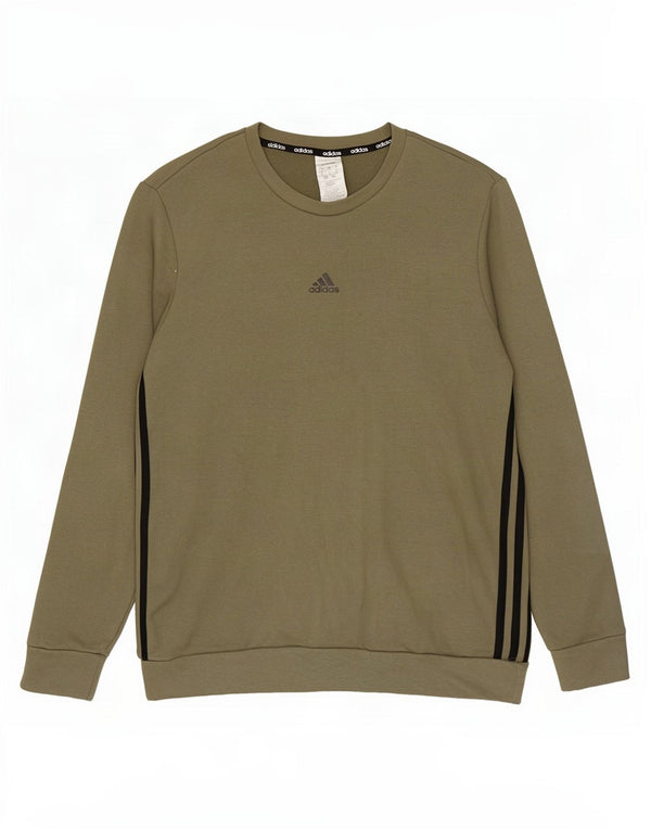 Bluza męska Adidas, duża, bawełniana khaki