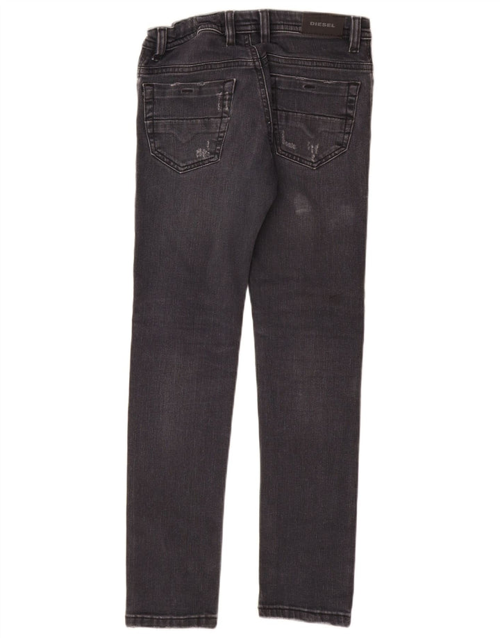 DIESEL Chłopięce Thommer Slim Skinny Jeans 11-12 lat W26 L28 Szara bawełna