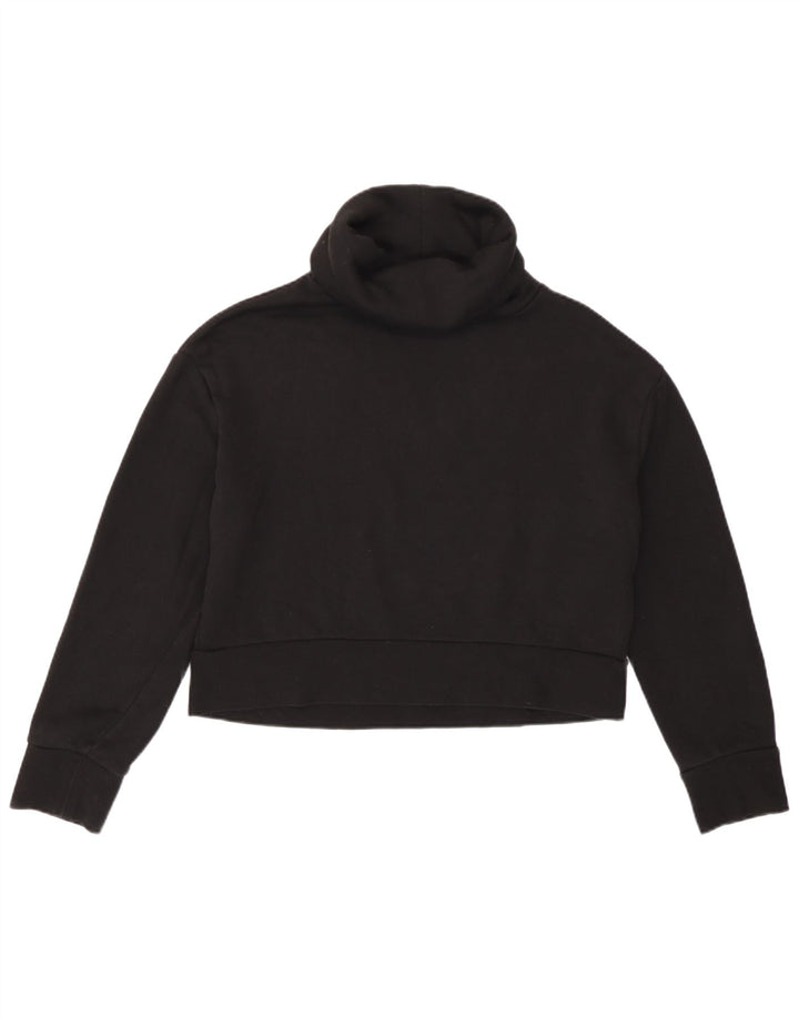 Damski sweter oversize Zara Crop UK 10, mały, czarny, bawełniany