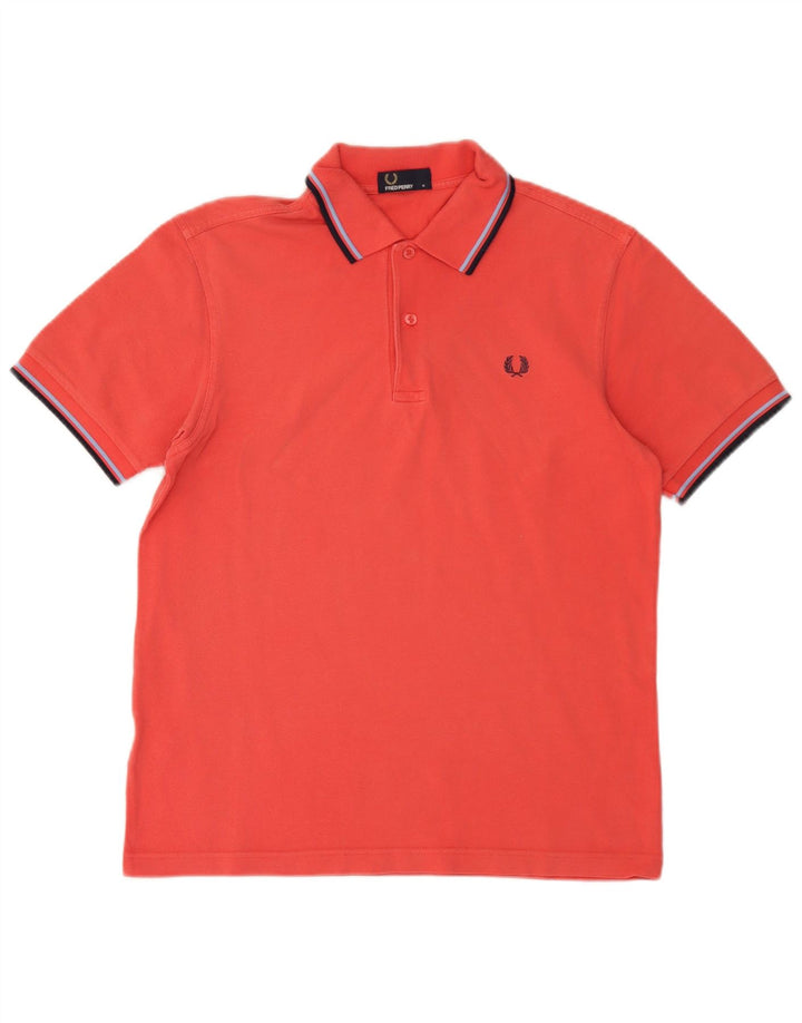 Męska koszulka polo Fred Perry, bawełniana w średnie czerwone paski