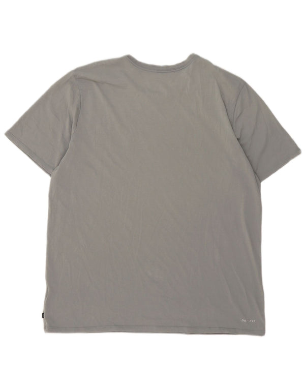 Męski T-shirt Nike Athletic Cut Graphic Top 2XL Szary nakrapiany