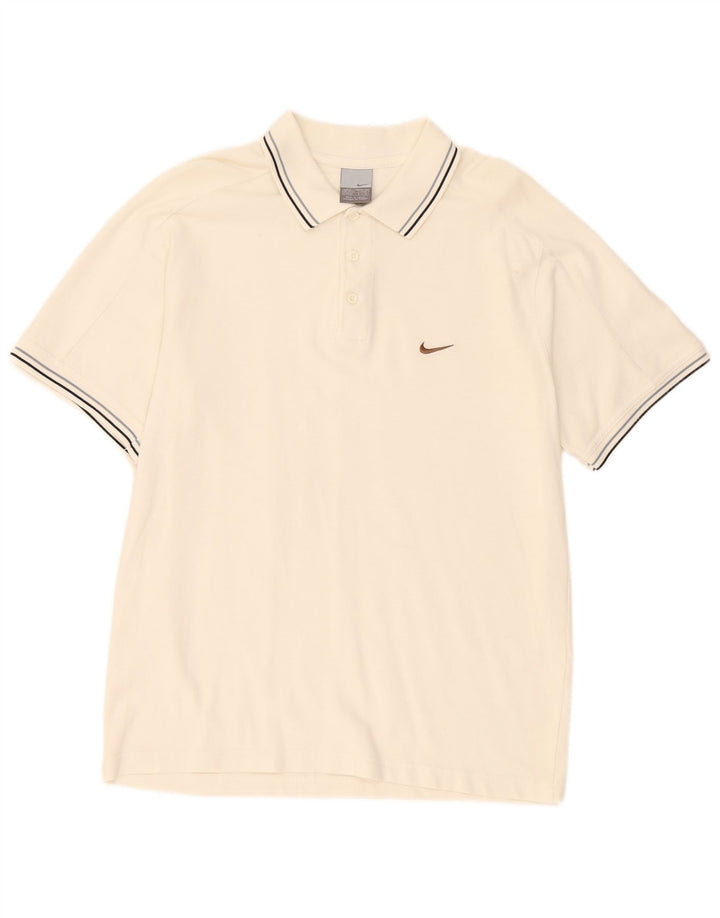 Męska koszulka polo Nike UK 39/41 Średnia biel