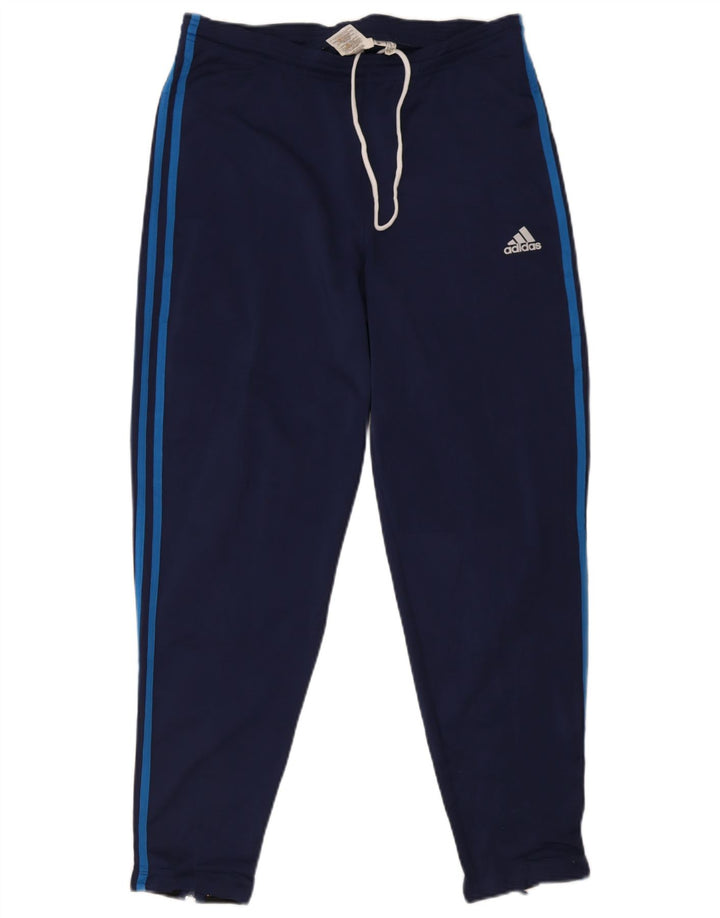 Męskie spodnie dresowe Adidas, średni granatowy poliester