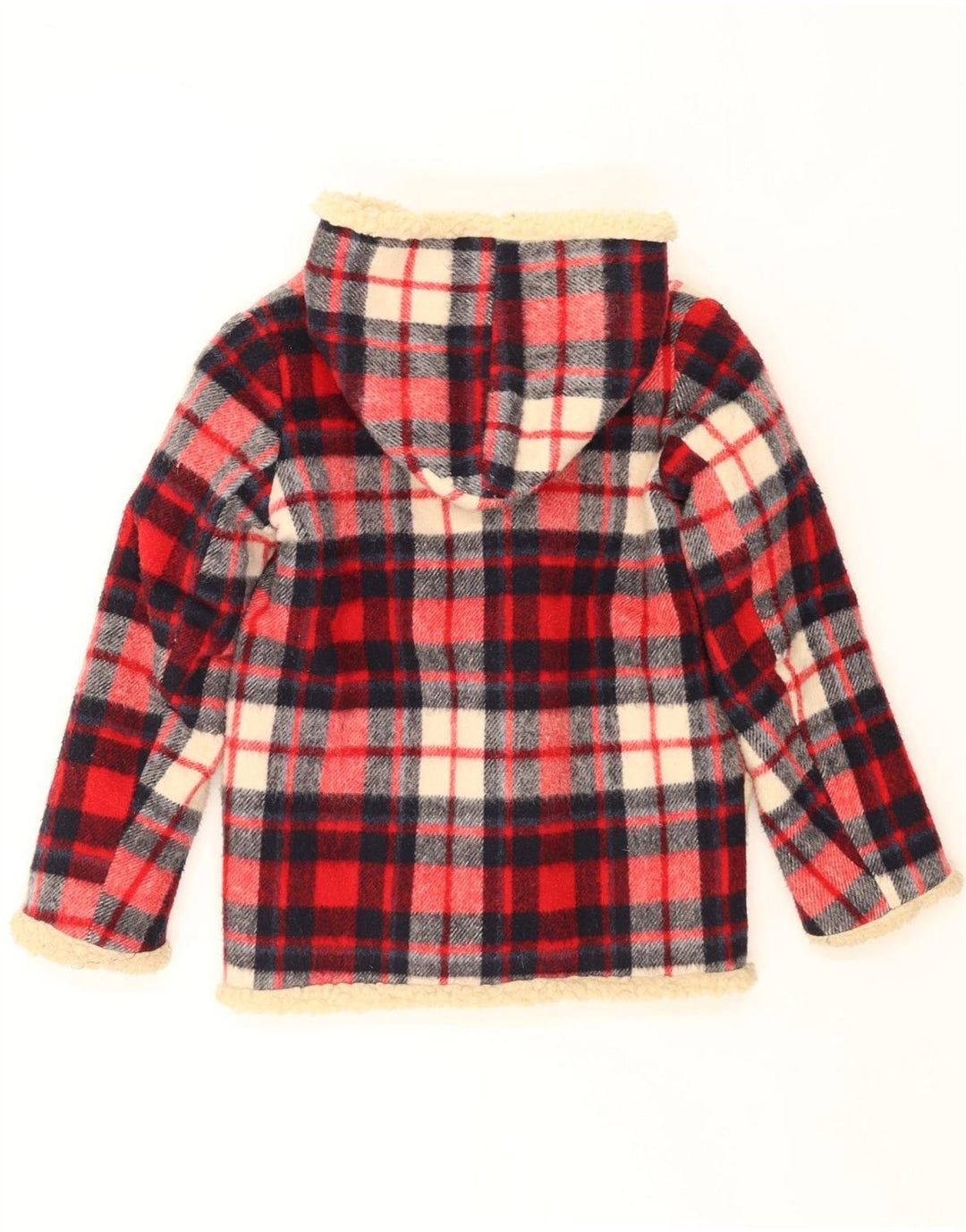 Kurtka dziewczęca z kapturem Sherpa SIMONE 9-10 lat w czerwoną kratkę