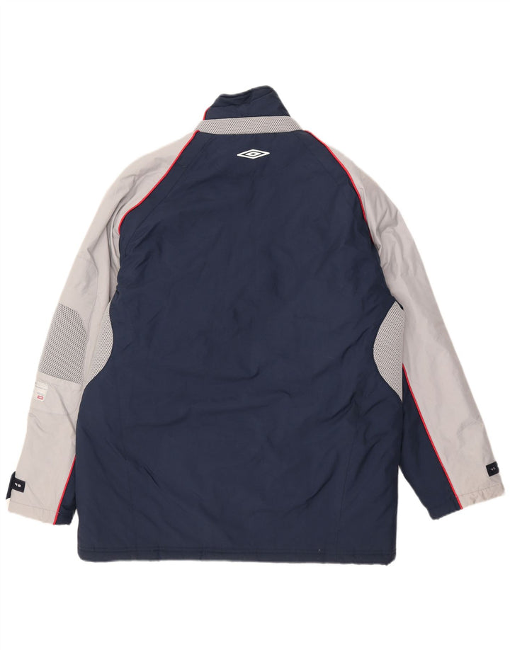 Męska kurtka wiatrówka Umbro UK 38/40 Średni granatowy nylon z blokami kolorów