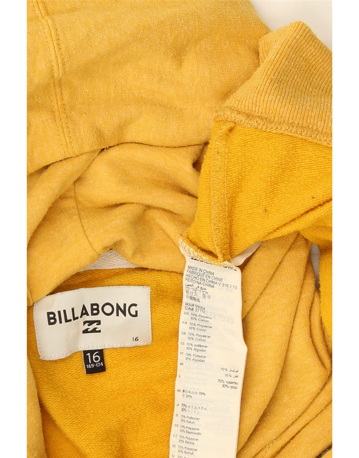 Chłopięcy sweter z kapturem Billabong 15-16 lat, żółty poliester