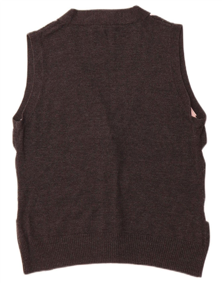 Damski sweter TOM TAILOR Crop Cardigan UK 18 XL Czarny Argyle/Diament