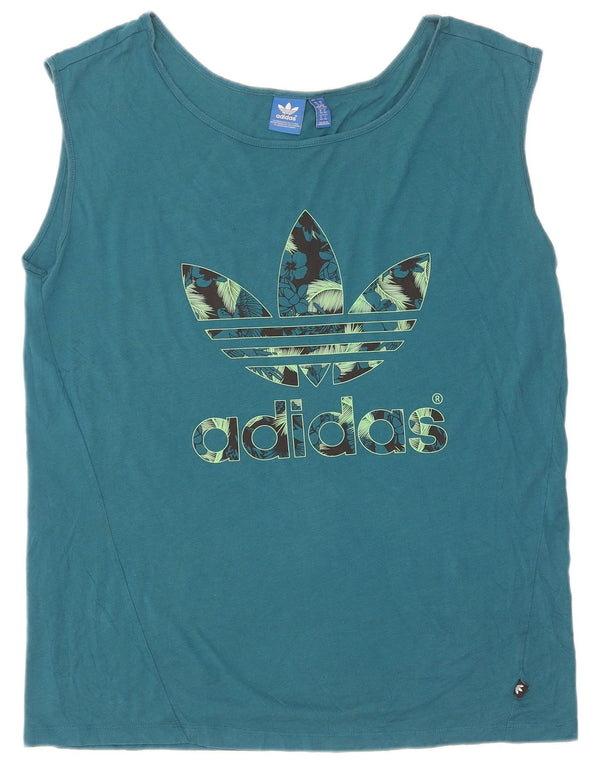 Damska kamizelka graficzna Adidas Top UK 14 Średni niebieski