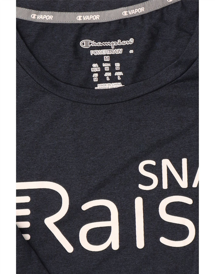 Damska koszulka graficzna CHAMPION Top UK 14 Średni granat