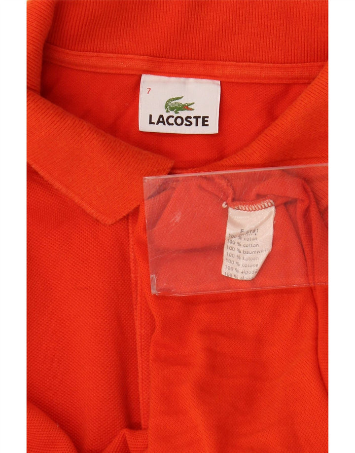 Męska koszulka polo Lacoste, rozmiar 7, 2XL, pomarańczowa, bawełniana