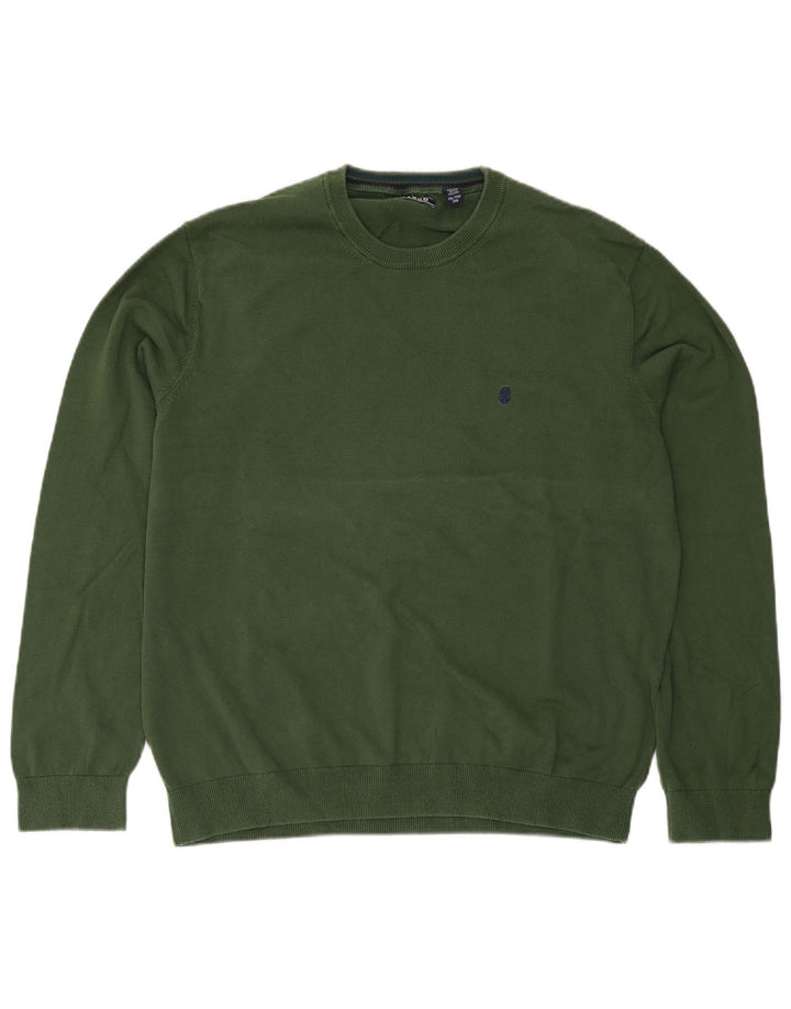 Męski sweter z okrągłym dekoltem Izod 2XL w kolorze zielonym