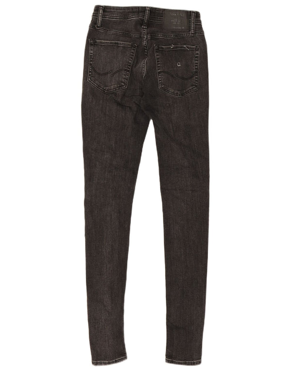 Męskie jeansy skinny w sprayu Jack & Jones W28 L32 Szara bawełna