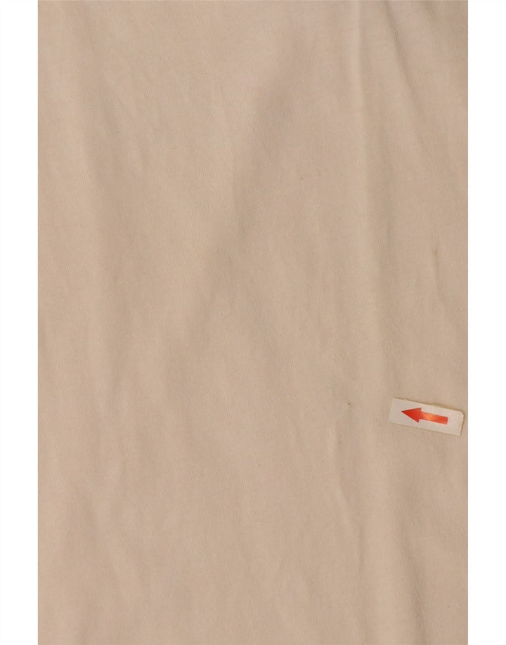 Męski T-shirt ASICS z zamkiem błyskawicznym, duży, w kolorze złamanej bieli