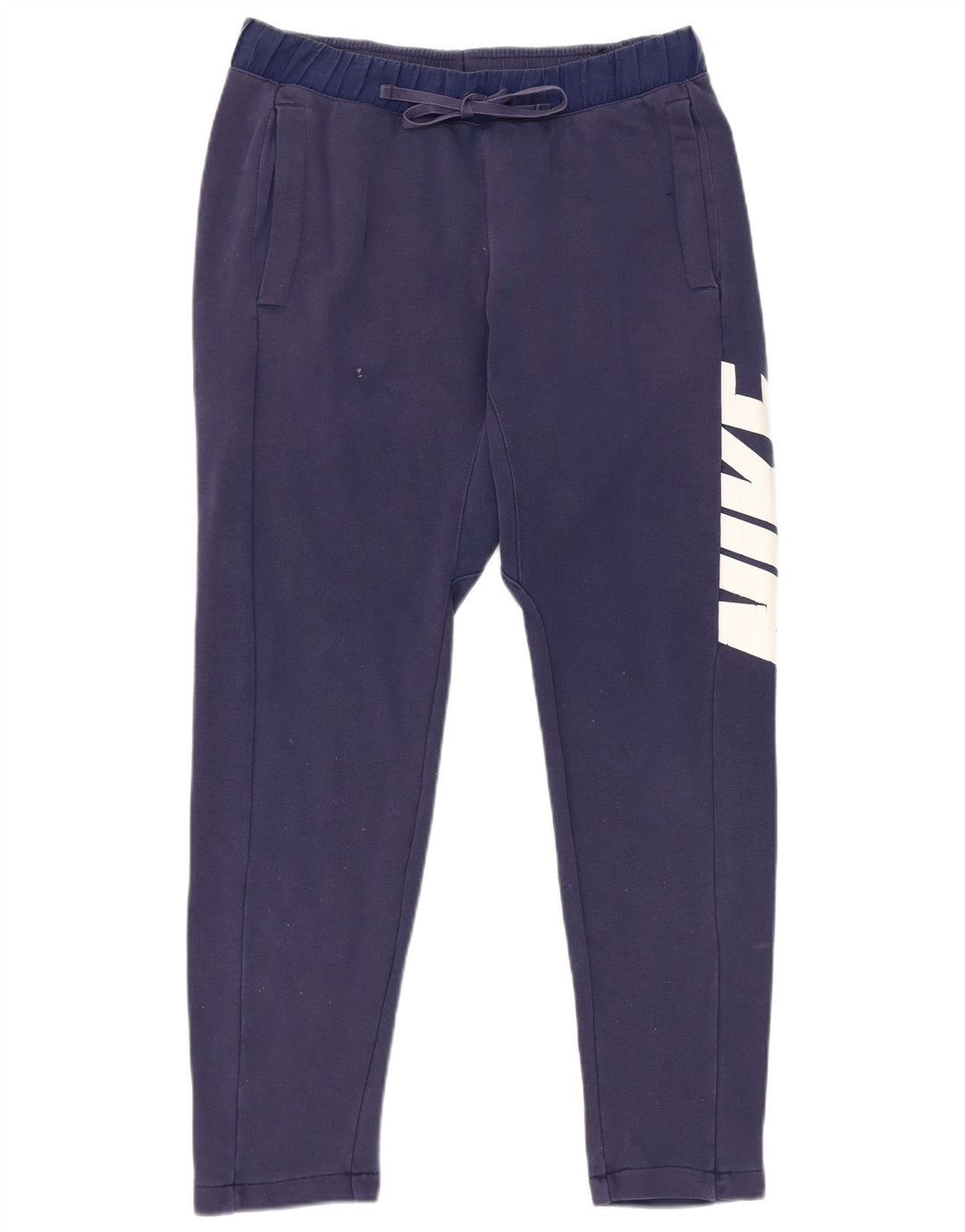 Męskie spodnie dresowe Nike Graphic, małe, granatowe, bawełniane