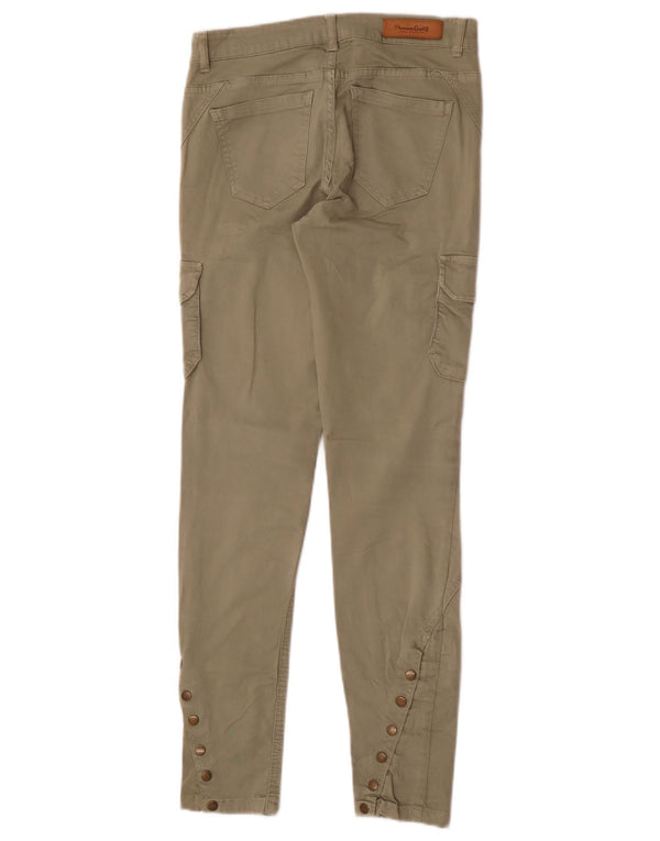 Damskie spodnie cargo Zara EU 34 2XS W24 L28 Khaki Cotton