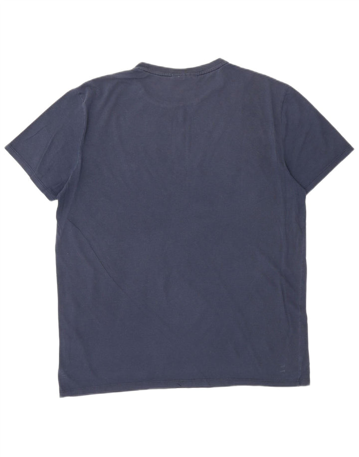 Lacoste Męski T-shirt Top Duży Granatowy Bawełniany
