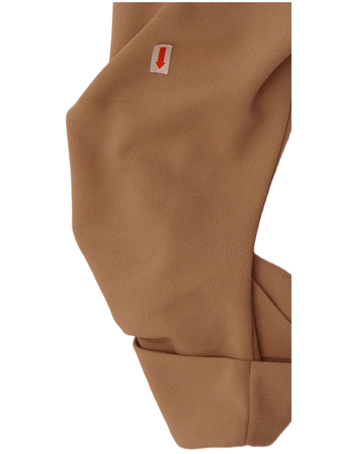 Damska marynarka Quiz z rękawami 3/4 i otwartymi, UK 12, średni beżowy poliester