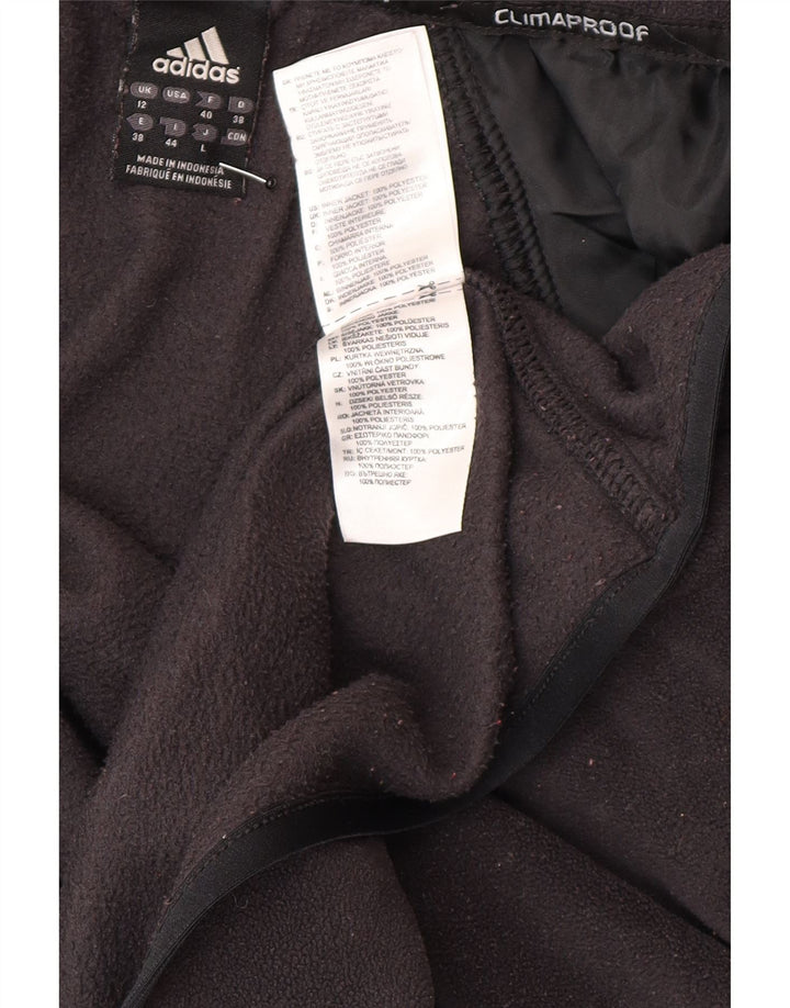 Damska kurtka polarowa adidas Clima Proof UK 12, średni czarny poliester
