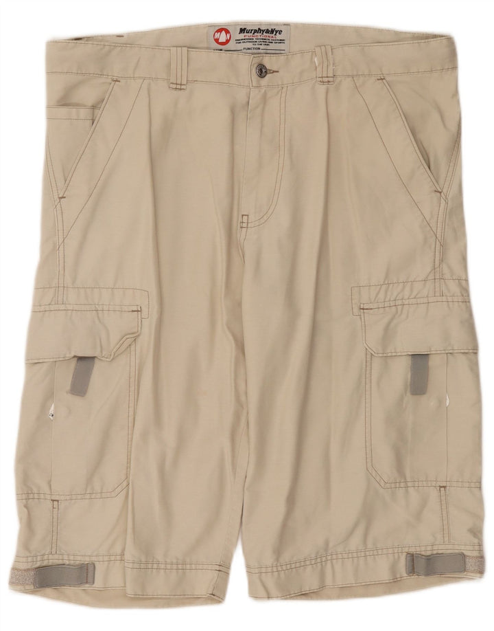 Męskie szorty cargo Murphy & Nye W38 XL, beżowa bawełna