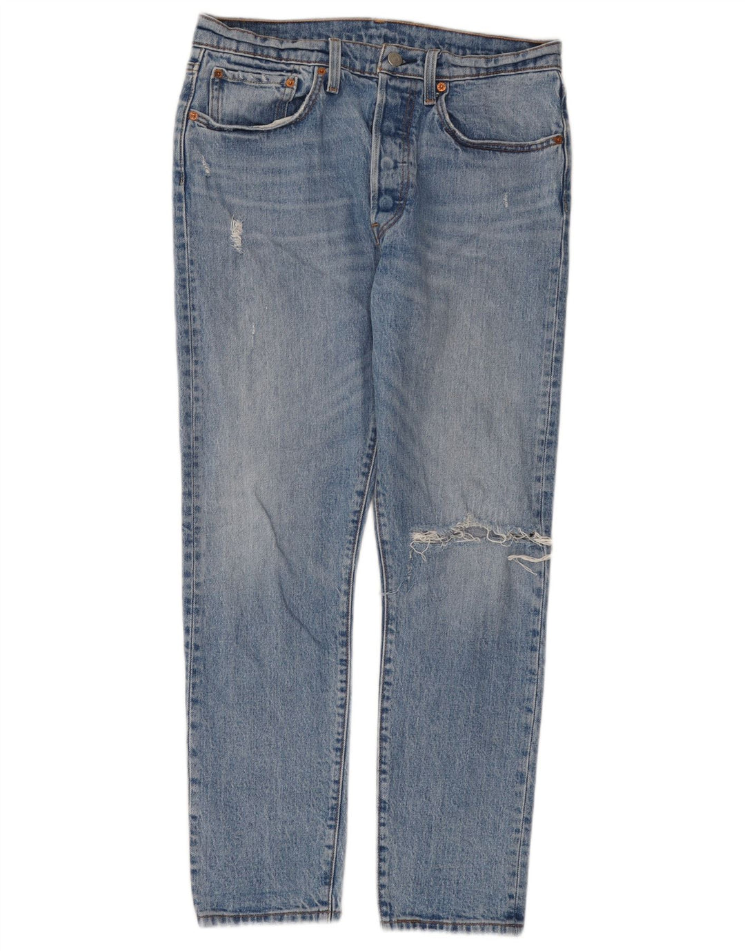 Damskie jeansy Levi's 501 w trudnej sytuacji W30 L30 Niebieska bawełna
