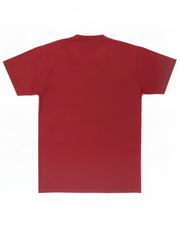 Męski T-shirt z grafiką Vans, mały, bordowy, bawełniany