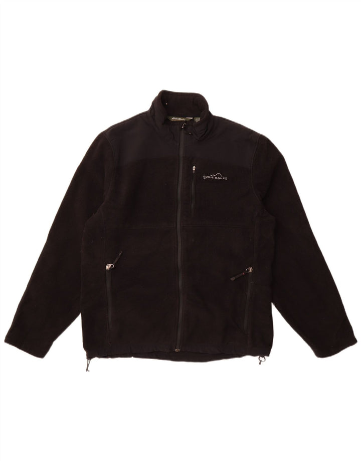 Męska kurtka polarowa Eddie Bauer UK 38, średni czarny poliester