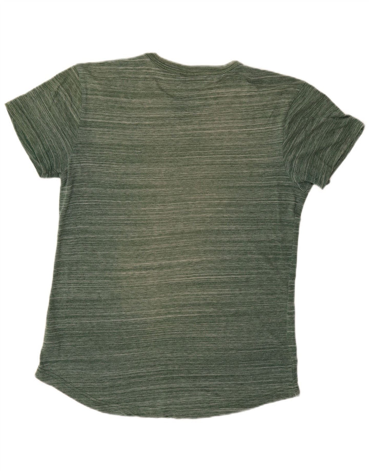 T-shirt męski G-STAR, poliester w średnie zielone paski