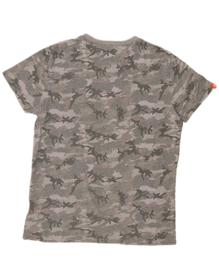 T-shirt męski SUPERDRY, średni szary kamuflaż