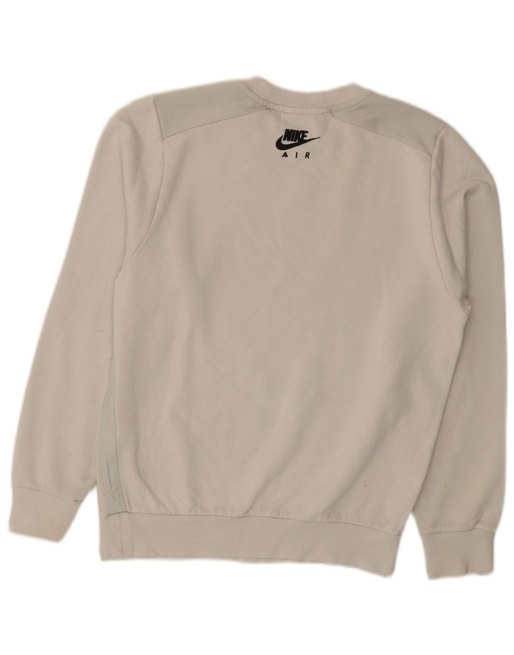Męska bluza z grafiką Nike, sweter XS, biała bawełna