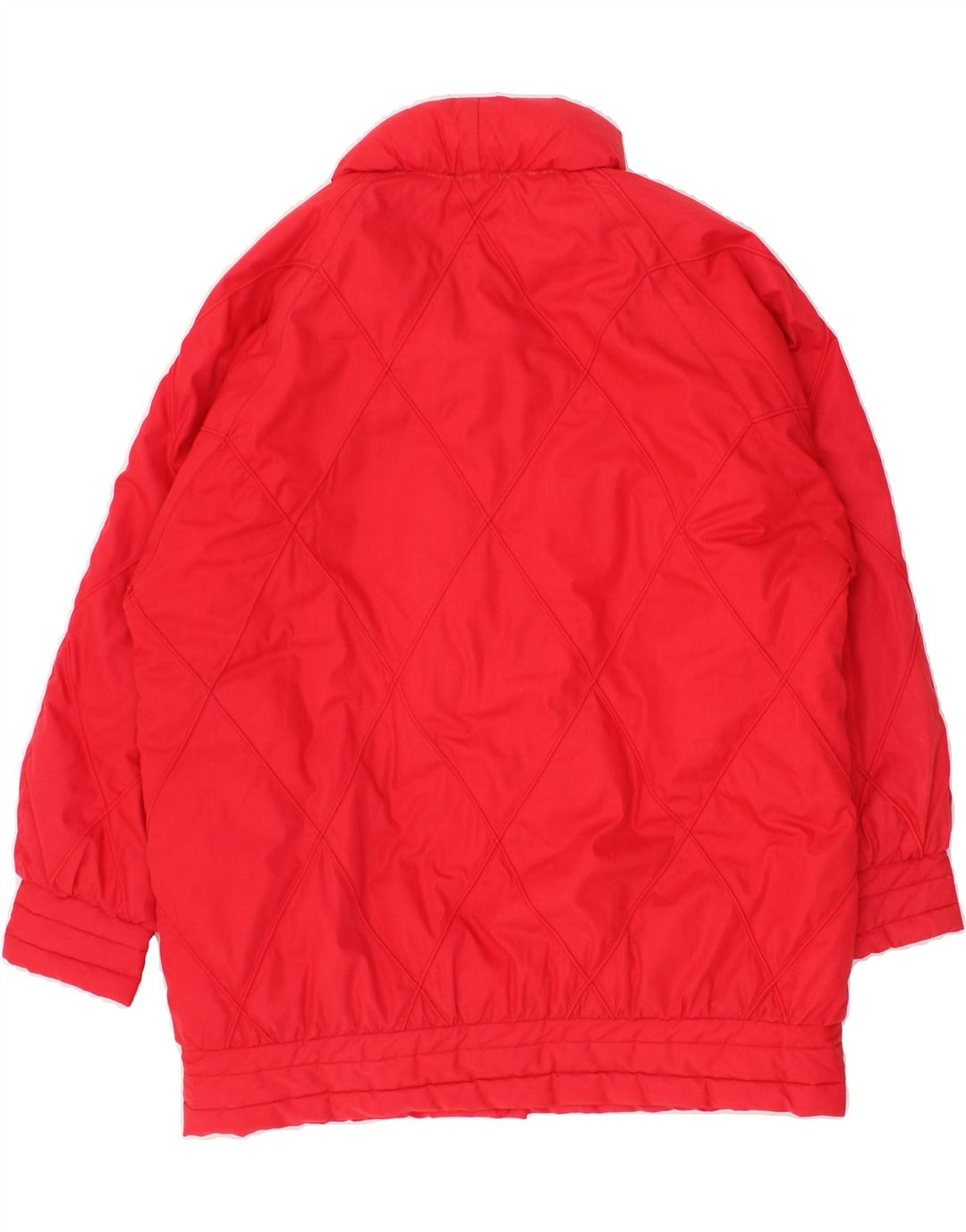 VINTAGE Womens Oversized Padded Jacket US 14 XL Pink Polyester Vintage Vintage and Second-Hand Vintage from Messina Hembry 