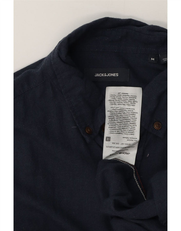 Koszula męska Jack & Jones, średnia, granatowa, bawełniana