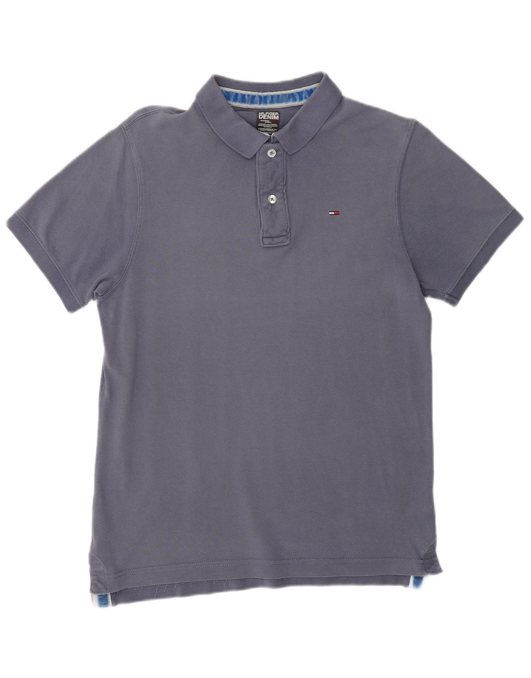 Męska koszulka polo TOMMY HILFIGER, średnia, granatowa, bawełniana
