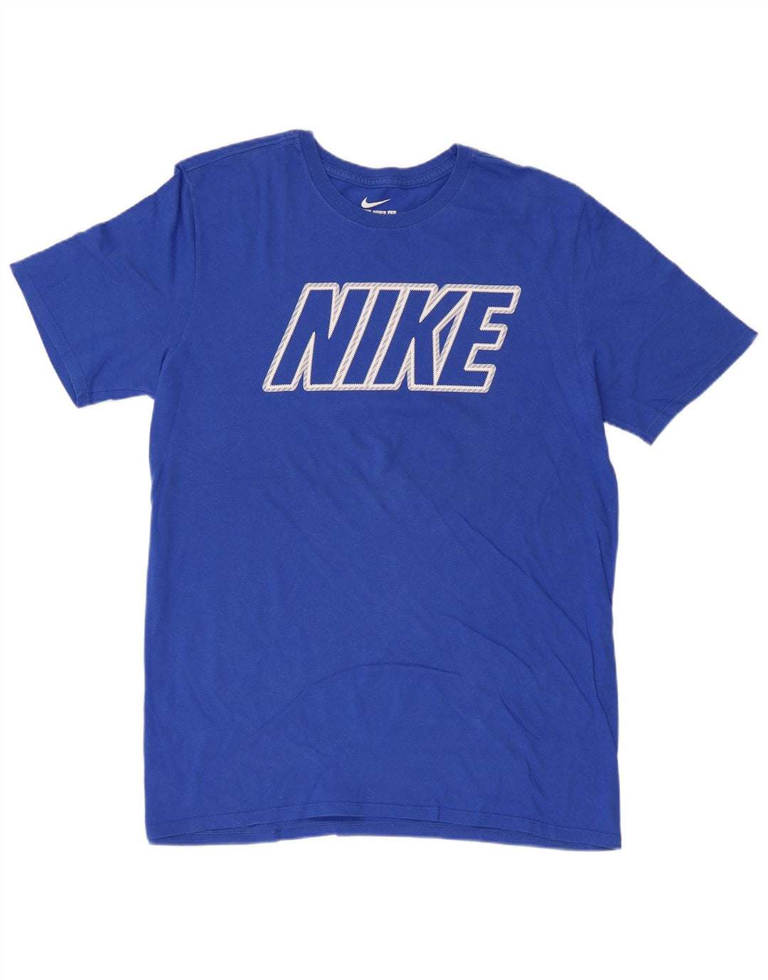 Męski T-shirt NIKE o sportowym kroju z grafiką, duży, niebieski