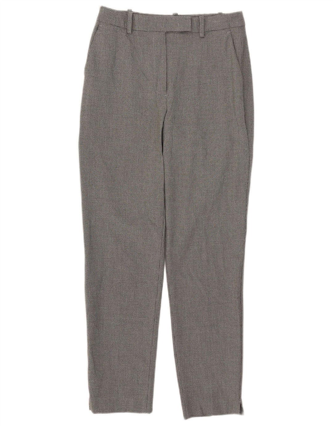 Spodnie garniturowe MARKS & SPENCER damskie UK 8 małe W28 L27 czarne pepitka