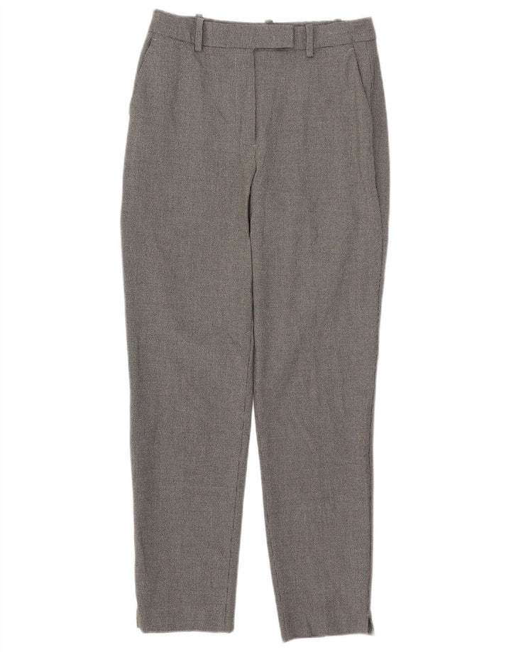 Spodnie garniturowe MARKS & SPENCER damskie UK 8 małe W28 L27 czarne pepitka