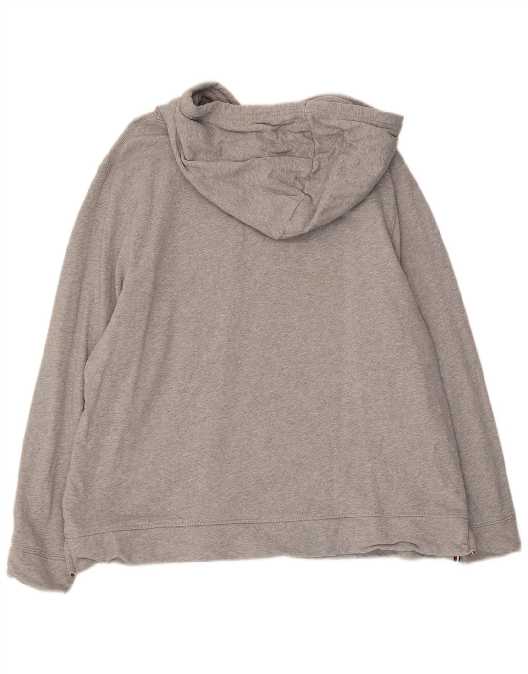 Męski sweter z kapturem i grafiką Tommy Hilfiger 2XL, szary, bawełniany