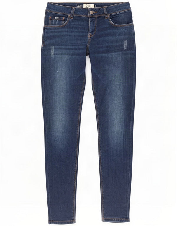 Damskie jeansy Superdry Cassie Distressed Skinny W32 L32 Niebieskie bawełniane