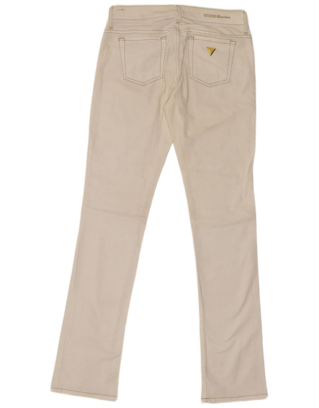 Guess Damskie Obcisłe Dżinsy W27 L34 Białe Bawełniane