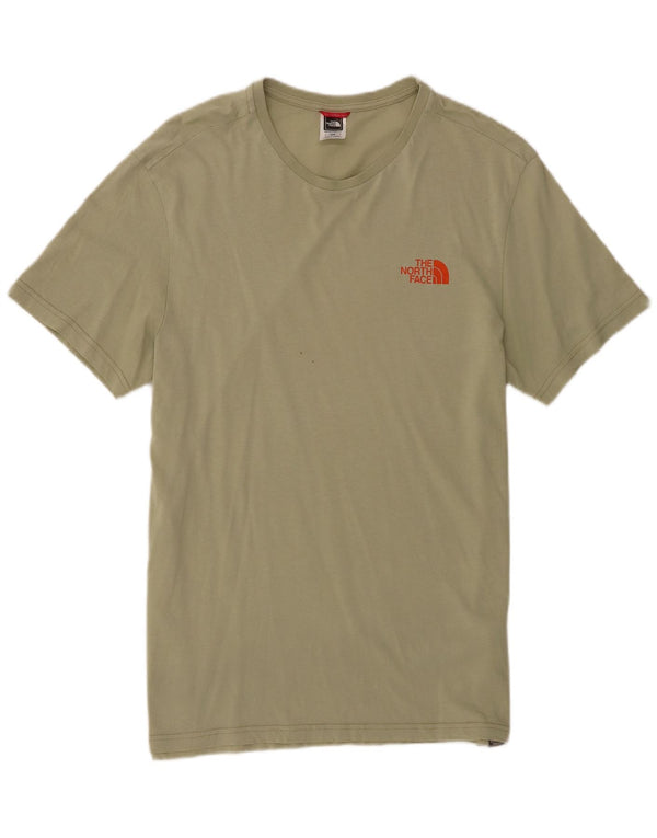 T-shirt męski The North Face, bawełniany kolor khaki
