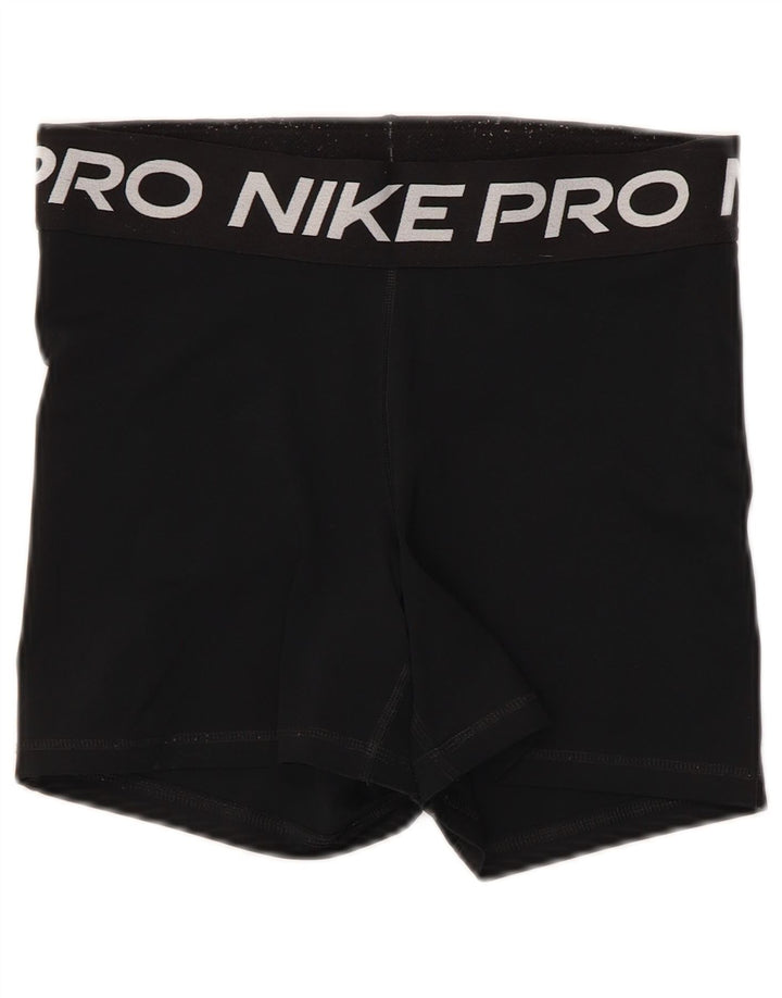 Damskie spodenki sportowe Nike Dri Fit Graphic UK 12, średni czarny poliester