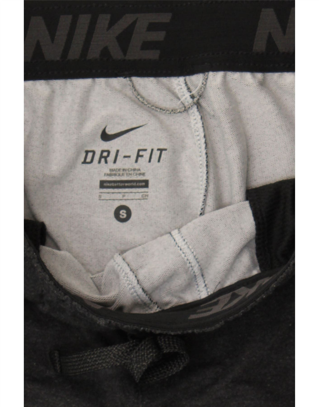 NIKE Mens Dri Fit Sport Shorts Small  Grey Viscose Vintage Nike and Second-Hand Nike from Messina Hembry 