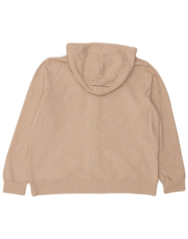 Damski sweter z kapturem i zamkiem Fat Face UK 16, duży, beżowy, bawełniany