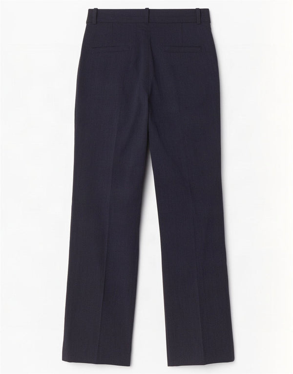 Spodnie damskie Massimo Dutti Straight Suit EU 36 XS W26 L30 Granatowe