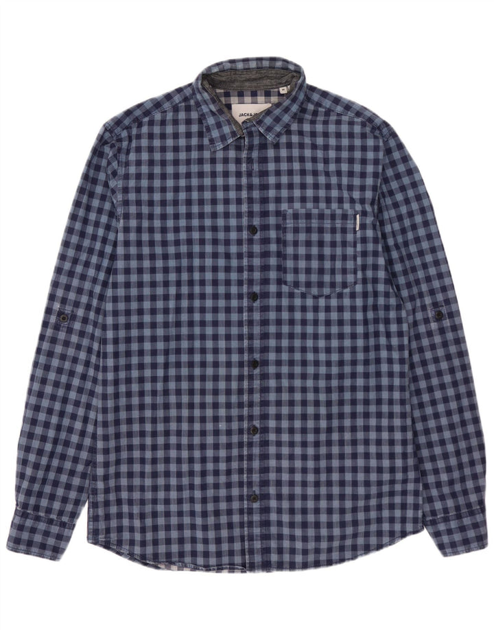 Jack & Jones Męska koszula slim fit Medium Blue Gingham