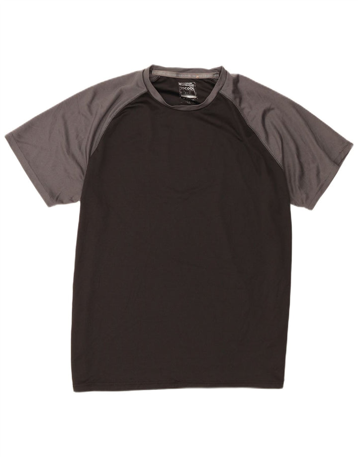 Męski T-shirt Mountain Warehouse IsoCool, 2XL, szary poliester z blokami kolorów